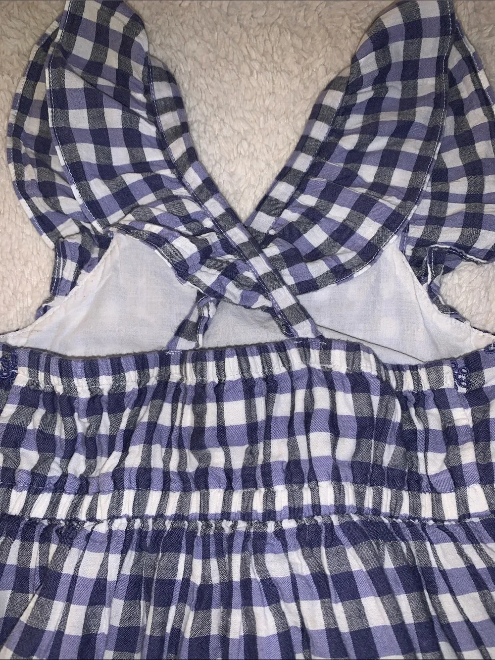 Cat & Jack Blue and White Dress 4/5 Embroidered Eyelet